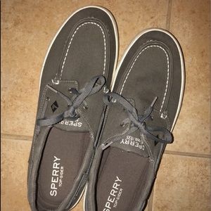 Grey sperrys size 13